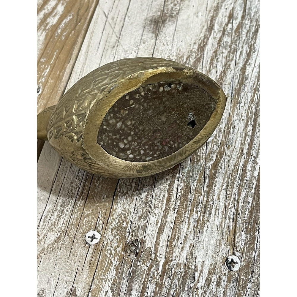 Vintage Solid Brass Quail Figurine‎ Mid Century Modern No Markings 3" Tall Heavy - Picture 6 of 8